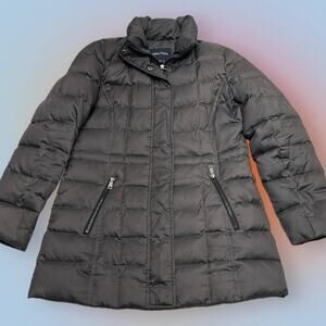 NAUTICA Women’s Small Brownish Gray Down Feather Winter Puffy Coat